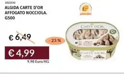 Prezzemolo e Vitale Algida carte d'or affogato nocciola offerta