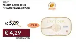 Prezzemolo e Vitale Algida carte d'or gelato panna offerta