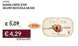 Prezzemolo e Vitale Algida carte d'or gelato nocciola offerta