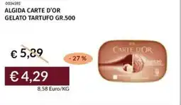 Prezzemolo e Vitale Algida carte d'or gelato tartufo offerta