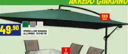 Risparmio Casa Ombrellone banana alluminio offerta