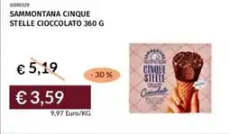 Prezzemolo e Vitale Sammontana cinque stelle cioccolato offerta