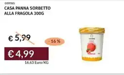Prezzemolo e Vitale Casa panna sorbetto alla fragola offerta