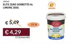 Prezzemolo e Vitale Elite zero sorbetto al limone offerta
