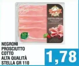 Bitar Negroni prosciutto cotto alta qualità stella offerta