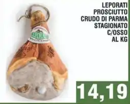 Bitar Leporati prosciutto crudo di parma stagionato c/osso offerta