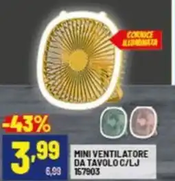 Risparmio Casa Mini ventilatore da tavolo c/lj offerta