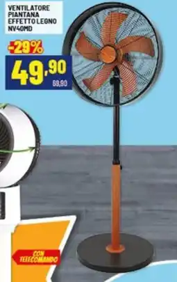 Risparmio Casa Ventilatore piantana effetto legno NV40MD offerta
