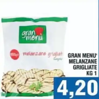 Bitar Gran menu' melanzane grigliate offerta
