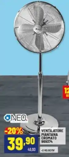 Risparmio Casa Ventilatore piantana cromato offerta
