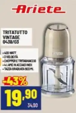 Risparmio Casa Ariete tritatutto vintage offerta