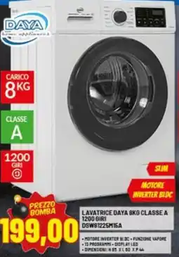Risparmio Casa Daya lavatrice daya skg classe a 1200 giri DSW81225M15A offerta