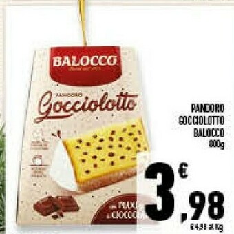 Conad Superstore Pandoro gocciolotto con gocce di cioccolato 800 g(ml) offerta