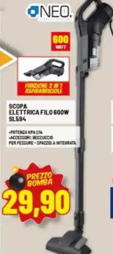 Risparmio Casa Oneo. scopa elettrica filo 600W SL594 offerta