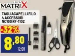 Matrix tagliacapelli filo 4 accessori NC100 RF-1102