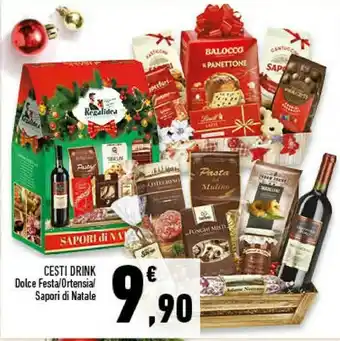 Conad Superstore Cesti drink dolce festa/ ortensial/ sapori di natale offerta
