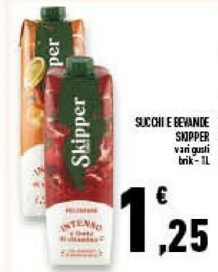 Conad Superstore Skipper pesca 1000 g(ml) offerta