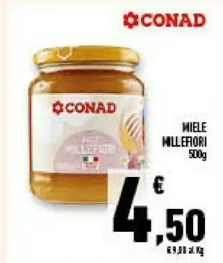Conad Superstore Conad - miele millefiori 500 g(ml) offerta