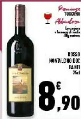 Conad Superstore Banfi montalcino rosso doc 750 ml offerta
