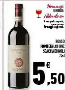 Conad Superstore Scacciadiavoli rosso montefalco doc 750 ml offerta