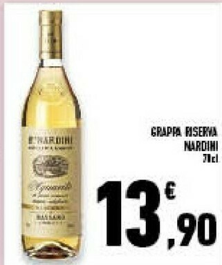 Conad Superstore Nardini grappa riserva offerta