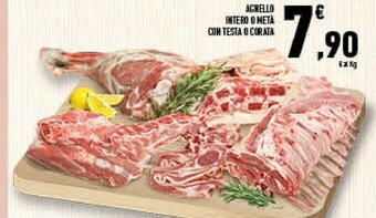 Conad Superstore Agnello intero o metà con testa o corata offerta