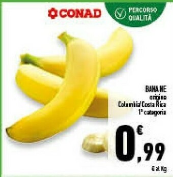 Conad Superstore Conad banane offerta