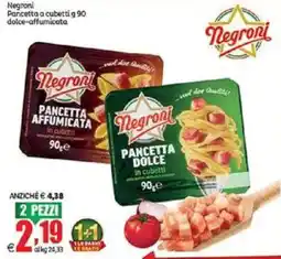 Elite Negroni Pancetta a cubettig offerta