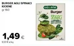 Tigre Burger agli spinaci KIOENE offerta