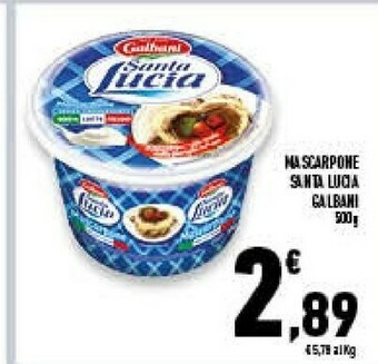 Conad Superstore Mascarpone santa lucia 500 g(ml) offerta