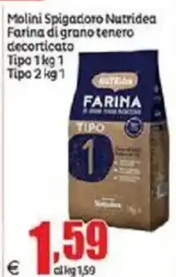 Elite De Cecco Molini Spigadoro Nutridea Farina di grano tenero decorticato offerta