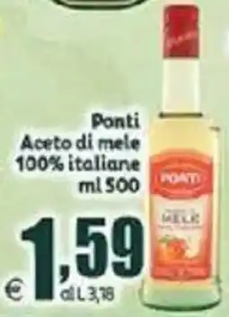 Elite Ponti Aceto di mele 100% italiane offerta