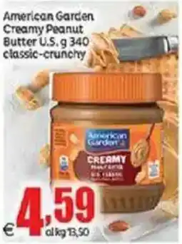 Elite American Garden Creamy Peanut Butter U.S. classic-crunchy offerta