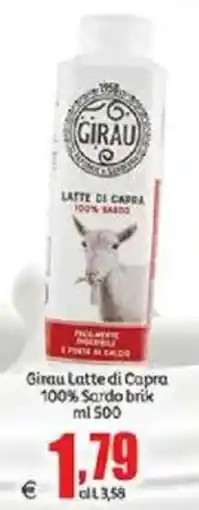 Elite Girau Latte di Capra 100% Sardo brik offerta