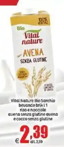 Elite Vital Nature Bio Sarchio bevande offerta