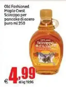 Elite Old Fashioned Maple Crest Sciroppo per pancake di acero puro offerta