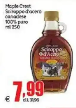 Elite Maple Crest Sciroppo d'acero canadese 100% puro offerta