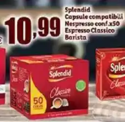 Elite Splendid Capsule compatibili Nespresso conf.x50 Espresso Classico Barista offerta
