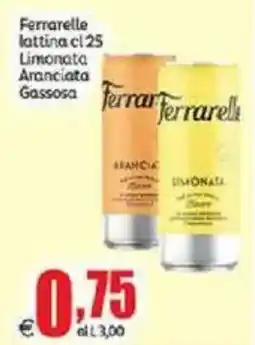 Elite Ferrarelle lattina Limonata Aranciata Gassosa offerta