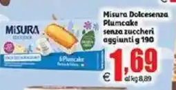 Elite Misura Dolcesenza Plumcake senza zuccheri aggiunti offerta