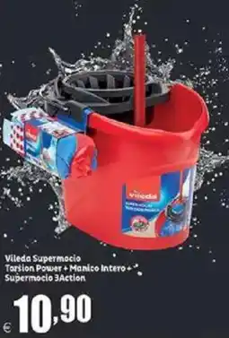 Elite Vileda Supermocio Torsion Power + Manico Intero← Supermocio 3Action offerta