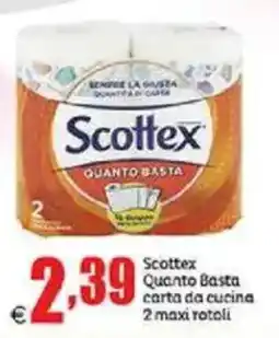 Elite Scottex Quanto Basta carta da cucina 2 maxi rotoli offerta