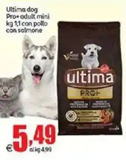 Elite Ultima dog ultima Pro+ adult mini con pollo con salmone offerta