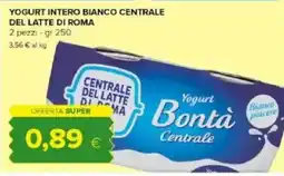 Tigre Yogurt intero bianco CENTRALE DEL LATTE DI ROMA offerta