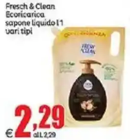 Elite Fresch & Clean Ecoricarica sapone liquido vari tipi offerta