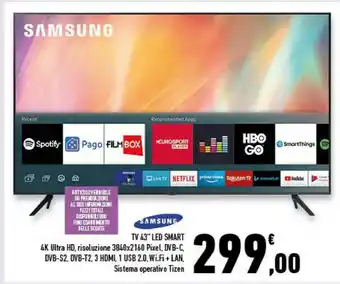 Conad Superstore Tv 43" led smart offerta