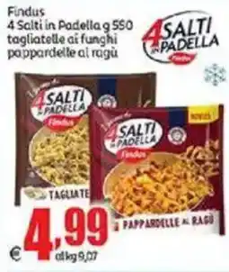 Elite Findus 4 Salti in Padella-tagliatelle ai funghi pappardelle al ragù offerta