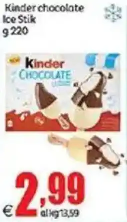 Elite Kinder chocolate Ice Stik offerta
