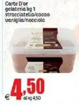Elite Carte D'or gelateria stracciatella/cacao vaniglia/nocciola offerta