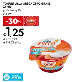 Bennet Yogurt alla greca zero grassi ZYMIL offerta